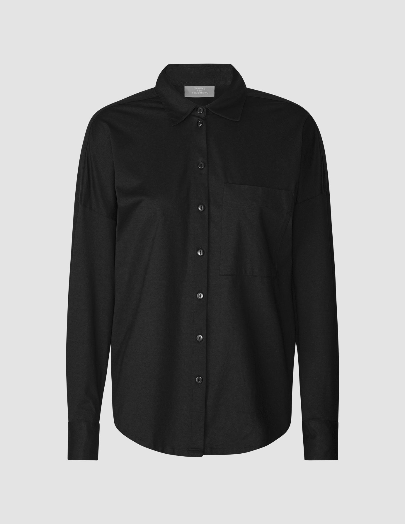 Oversized Long Sleeve Shirt Black